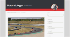 Desktop Screenshot of motorradblogger.de